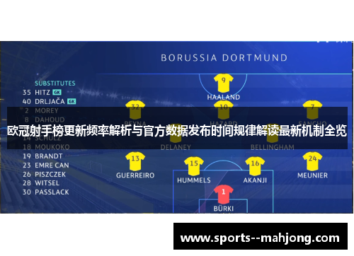 欧冠射手榜更新频率解析与官方数据发布时间规律解读最新机制全览 欧冠射手榜更新频率解析与官方数据发布时间规律解读最新机制全览